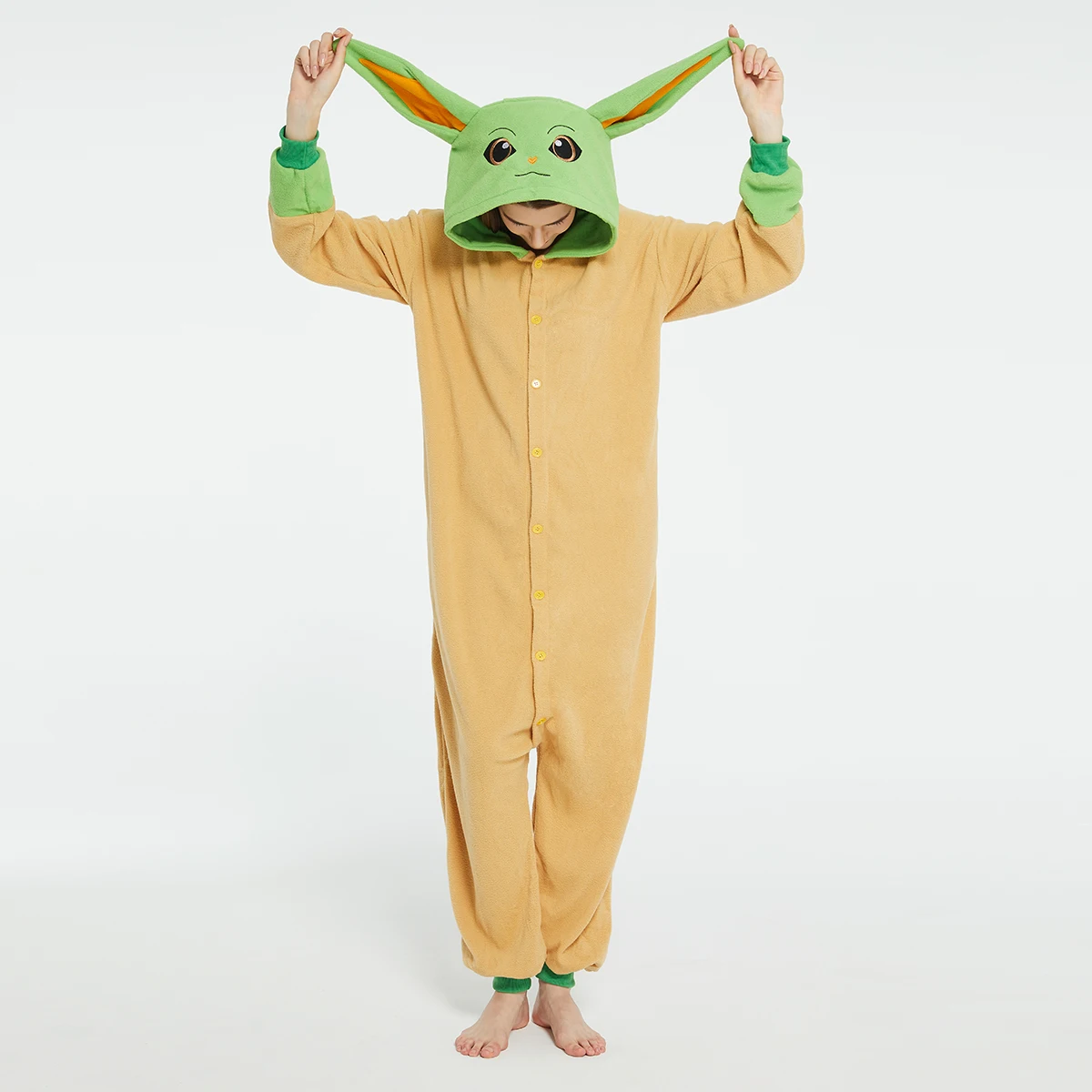 Baby Clothing Onesies - Erwachsene Yoda Baby Grogu Onesies Halloween