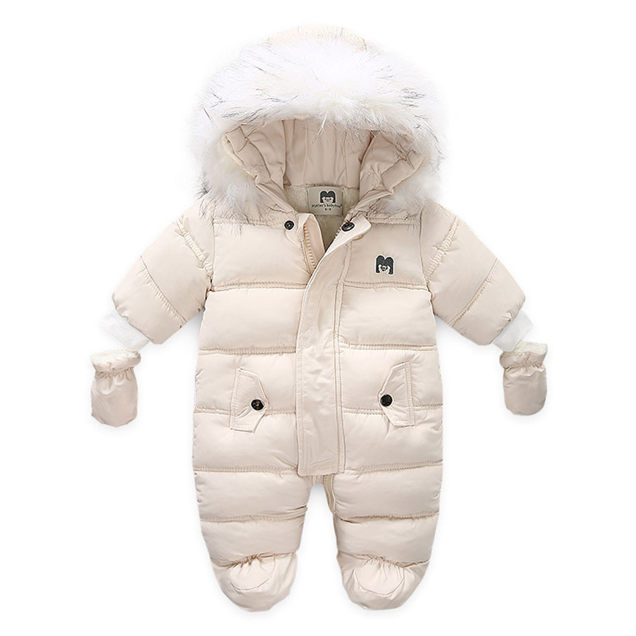 Baby Clothing Zip - Winter Baby Kleidung Mit Kapuze Pelz